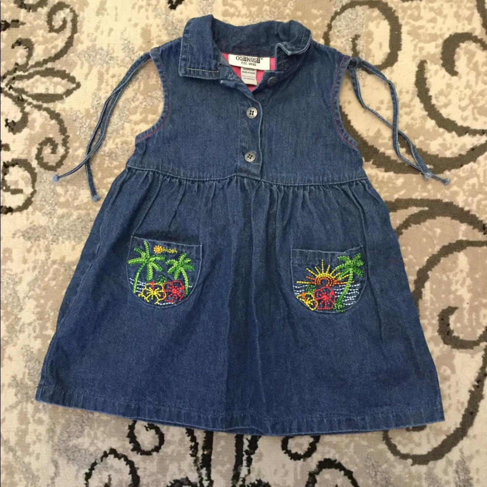 Girls denim dress.  24 months.  Oshkosh.
